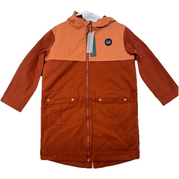 The Sunday Collective Coat 10Y Kids 2-in-1 Vest Orange Henna Light Jacket Spring